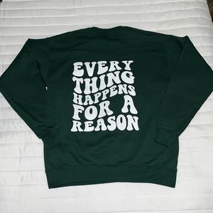 Medium Green Custom Printed Sweatshirt